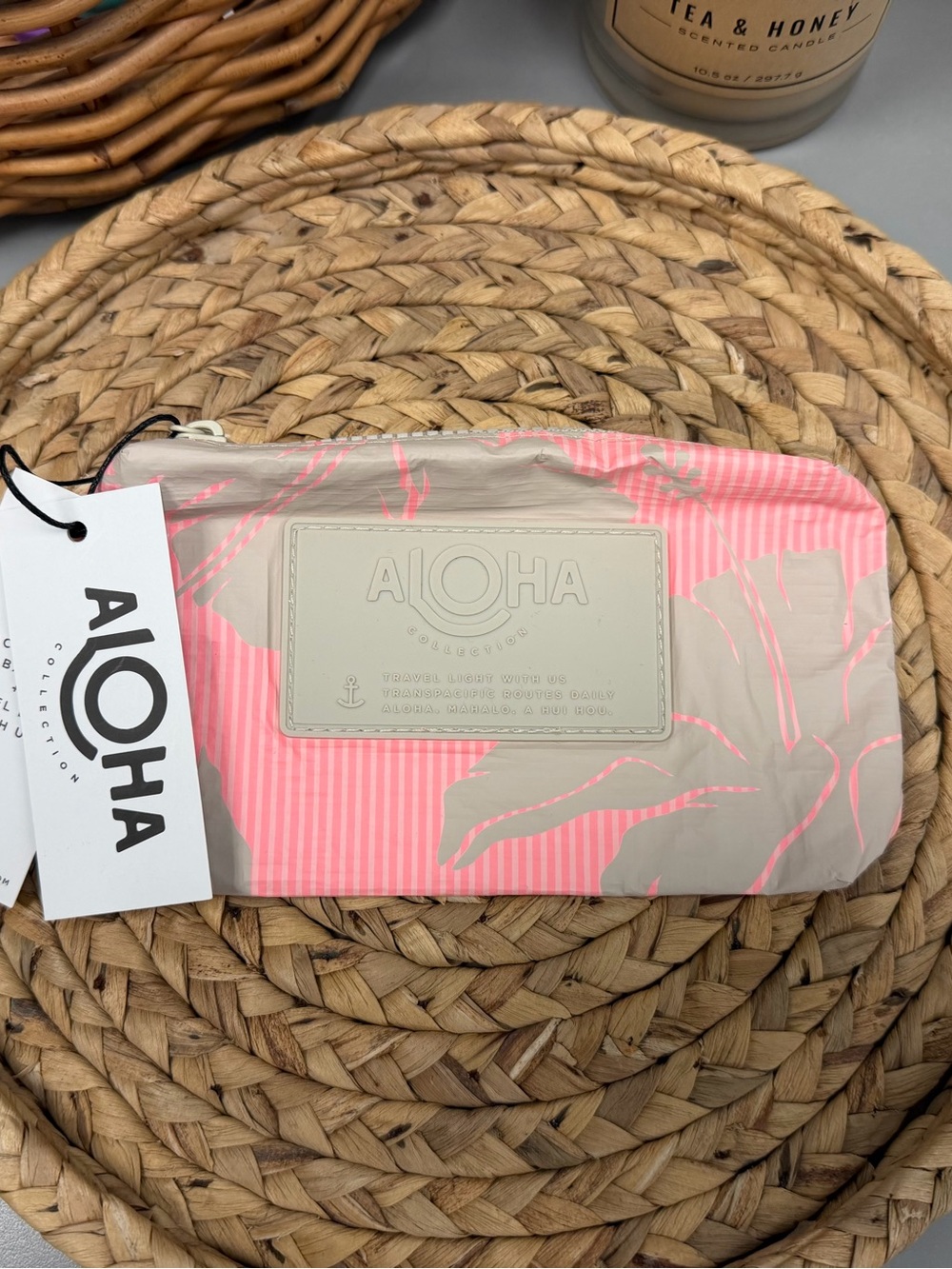 ALOHA Collection Salina Tiny Stripe Mini Tropical Pouch